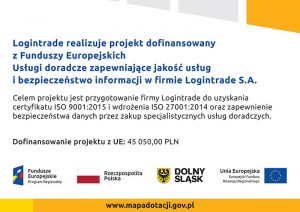 Stawiamy na jakość usług i bezpieczeństwo informacji w Logintrade S.A.